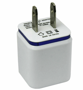 Bộ Sạc Điện Thoại Di Động USB Kép Bộ Chuyển Đổi Nguồn Điện Gắn Tường 5V 2.1A + 1A Màu Kẹo Sặc Sỡ - Product Image 5