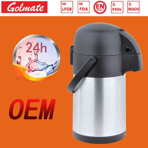 <span class=keywords><strong>Thermos</strong></span> à pompe en acier inoxydable à double paroi isolé SS de <span class=keywords><strong>3</strong></span> <span class=keywords><strong>litres</strong></span>, fabriqué aux États-Unis - Product Image 3