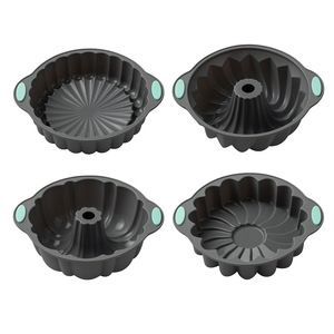 Moules à gâteau cannelés en silicone sans BPA, moules à gelée et tubes pour la pâtisserie maison, ensemble d'ustensiles <span class=keywords><strong>de</strong></span> cuisson gris - Product Image 2