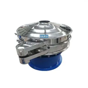 Stainless Steel 1 Deck Vibrating Tea Sieve Machine Rotary Sieve Vibration Sifter For Coffee Beans Sieving