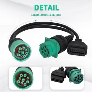 J1939 9针至OBD 2公适配器电缆，用于电子机器应用 - Product Image 6