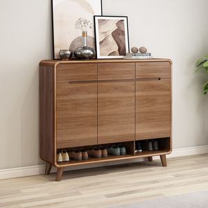 <span class=keywords><strong>ตู้</strong></span>เก็บ<span class=keywords><strong>รองเท้า</strong></span>ไม้จริงแบบตั้งพื้นสำหรับห้องนั่งเล่นอเนกประสงค์ ทนทาน ทันสมัย - Product Image 5