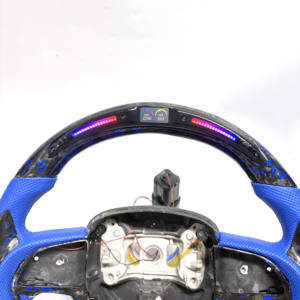 Volante Personalizado de Fibra de Carbono Azul para Dodge Charger Challenger Hellcat Charger Durango SRT <span class=keywords><strong>RT</strong></span> GT - Product Image 3