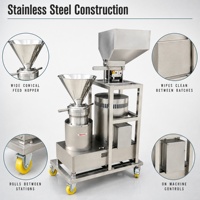 Homogénéisateur Commercial en Acier Inoxydable, Machine à Pulper, Broyeur Colloïdal, Capacité 50L, pour Sauce Arachide/Sésame/Piment/Os
