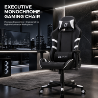 Chaise de jeu ergonomique à dossier haut, OEM ODM personnalisée, accoudoir 1D, inclinaison papillon, pivotante, chaise de bureau pour ordinateur