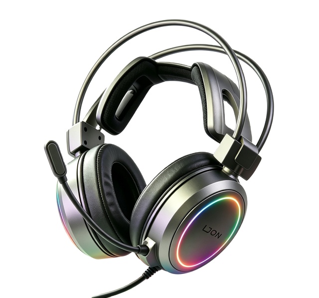 LDON 610 Wired Gaming Headset RGB Lighting AAC IPX-5 Waterproof Low Latency Microphone Stereo Sound Private Mold Mobile Phone 20