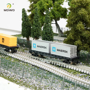 Modelo de <span class=keywords><strong>Tren</strong></span> de Contenedores de Plataforma Plana de Metal Fundido a Presió<span class=keywords><strong>n</strong></span>, <span class=keywords><strong>Escala</strong></span> <span class=keywords><strong>N</strong></span> 1/160, Compatible con Modelismo Ferroviario, para Coleccionistas - Product Image 6