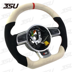 Volant en cuir pour Audi TT TTS TTRS S3 S4 S5 <span class=keywords><strong>A3</strong></span> A4 A5 A6 Pièces automobiles en fibre de carbone 2010 2011 2012 2013 2014 2015 - Product Image 3