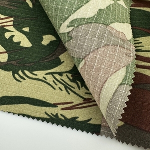 T/C Polyester Bông Ripstop Woodland Ngụy Trang Vải, 0.7Cm * 0.7Cm Greta Không Thấm Nước - Product Image 6