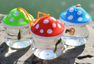 Vente chaude Aquariums Équipements & Accessoires Champignon dessin animé forme <span class=keywords><strong>poisson</strong></span> <span class=keywords><strong>rouge</strong></span> tortue bouteille - Product Image 5