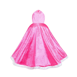 Cape à capuche de princesse pour enfants MS, costume de conte de fées en velours pour filles pour Halloween, Noël, fête costumée - Product Image 6