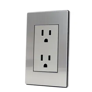 Universal Electrical Wall Outlet US Type Wall Outlet Plug Duplex Receptacle For Home