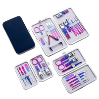 Kit de 16 outils pour ongles en acier inoxydable – Manucure et pédicure, coupe-ongles, ciseaux, lime, pincettes, coupe-ongles, pour la maison, le salon et les bébés