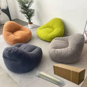 Fauteuil pouf moderne inclinable pour enfants, petit format, en tissu, personnalisable, pour l'intérieur et l'extérieur, imperméable, mobilier portable - Product Image 6