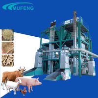Ligne de production d'aliments pour volailles, porcs, moutons et canards Mufeng 10 T/H pour fermes avicoles, au meilleur prix