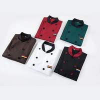 Vêtements de travail personnalisés pour serveurs et serveuses, hôtels, restaurants, cafés, bars, uniformes de travail, chemises à manches courtes, vestes de chef