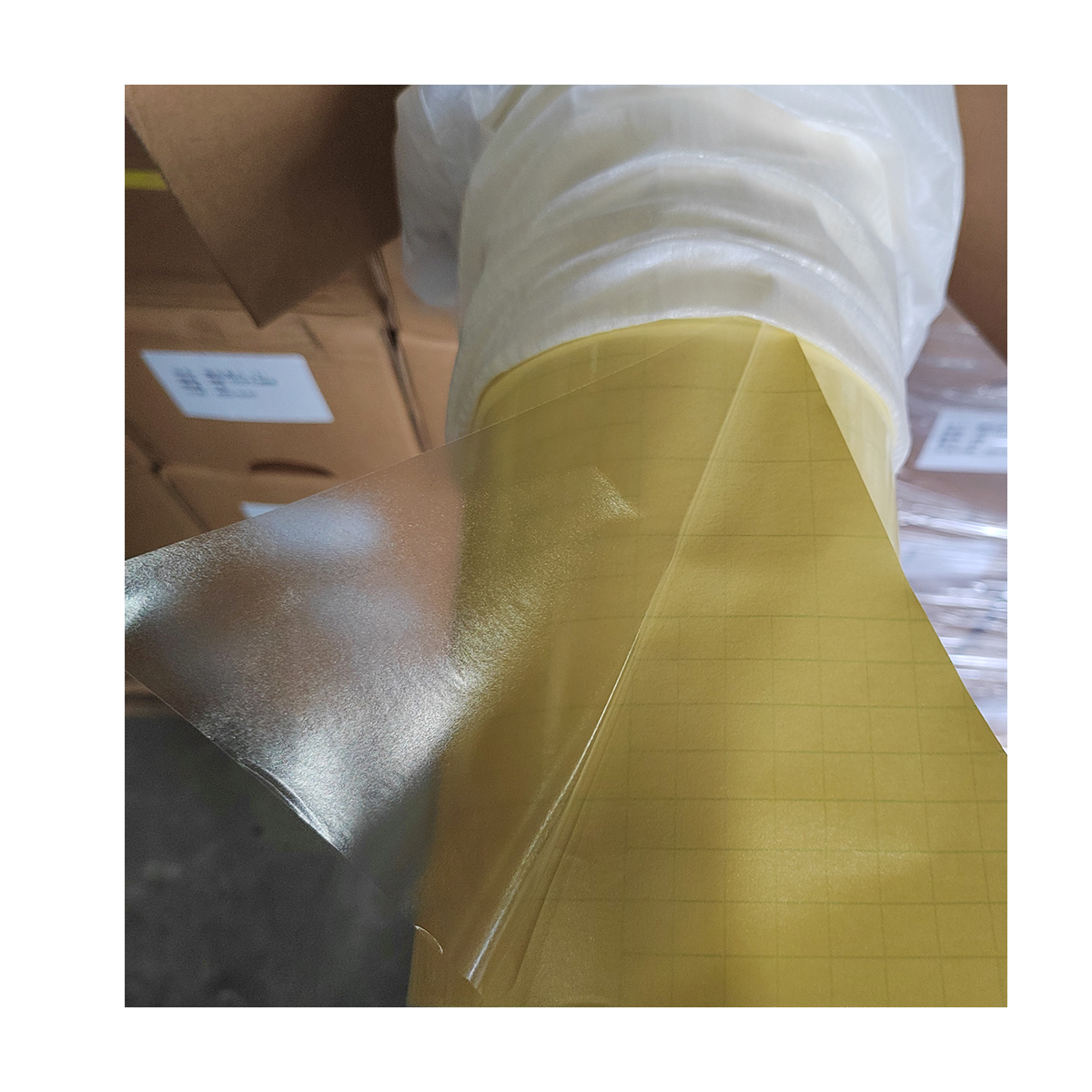 PVC Laminate Film Self Adhesive Photo Cold Lamination Roll Film