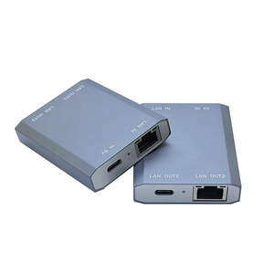 พอร์ต Rj45 คู่ ตัวแยกสัญญาณกิกะบิตอีเธอร์เน็ต อินเทอร์เฟซประเภท C ฟูลดูเพล็กซ์เครือข่ายความเร็วสูง อลูมิเนียมอัลลอยด์ ปลั๊กเพลย์ พีซีสวิตช์ - Product Image 5