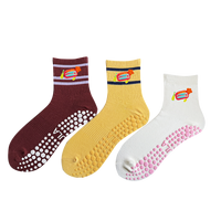 Chaussettes hautes antidérapantes unisexes avec logo, antidérapantes, antidérapantes, pour l'hiver et le printemps.