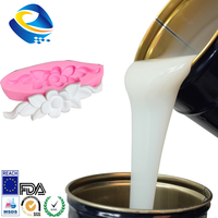 Échantillon gratuit caoutchouc liquide en silicone RTV 2 pour jouets en résine, moules pour luminaires artisanaux, fabrication de caoutchouc en silicone pour le moulage
