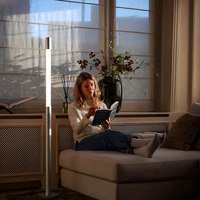 Lampe sur pied LED moderne à commande tactile, lumière d'ambiance décorative d'intérieur de luxe, intensité réglable, blanc chaud 3000K, pour la décoration d'hôtel