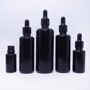 Деревянный бамбуковый распылитель <span class=keywords><strong>18</strong></span>/<span class=keywords><strong>415</strong></span> фиолетового черного распылителя пустая стеклянная бутылка темного масла 15 мл 30 мл 50 мл черная бутылка эфирного масла - Product Image 1