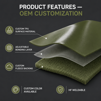 Tissu en TPU personnalisé, imperméable, respirant, à mémoire de forme, fabrication OEM/ODM, couleur et matériau personnalisables pour vêtements de protection d'extérieur