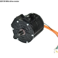 Haute puissance 72v qs138 vélo électrique conversion de vélo qs moteur 3000w mid drive set fardriver 72680 contrôleur avec affichage dkcd