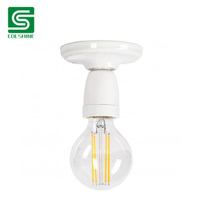 Portalámparas Retro <span class=keywords><strong>de</strong></span> Porcelana E27 con Base <span class=keywords><strong>de</strong></span> Rosca para Lámpara <span class=keywords><strong>de</strong></span> <span class=keywords><strong>Techo</strong></span>, Lámpara <span class=keywords><strong>de</strong></span> Pared e Iluminación <span class=keywords><strong>Interior</strong></span> Vintage - Product Image 4
