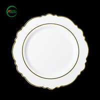 Assiettes rigides décoratives élégantes en PS de 9 pouces pour douche nuptiale et réception – Fournisseur Flash Factory