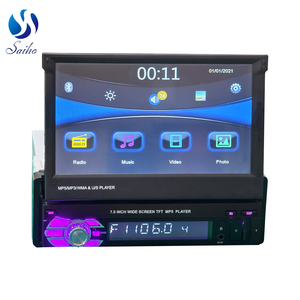 7inch tự động có thể thu vào xe máy nghe nhạc gương chiếu hậu xe Video màn hình <span class=keywords><strong>MP5</strong></span> Máy nghe nhạc cho xe - Product Image 1