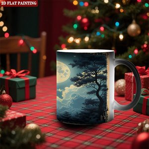 Mug magique personnalisé avec photo de bébé, noir givré, 11 oz, tasse en céramique sensible à la chaleur - Product Image 2