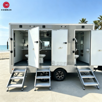 Cogsun Remorque de toilettes publique durable pour événements extérieurs, homologuée DOT
