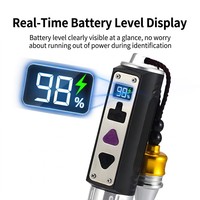 Lampe torche porte-clés professionnelle en alliage d'aluminium UV 365 nm, détection de longueur d'onde réelle, identificateur de gemmes et de diamants, sans lumière visible