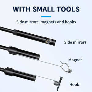 กล้องเอนโดสโคปอุตสาหกรรมขนาด 7 มม. ใช้งานร่วมกับโทรศัพท์แอนดรอยด์ สำหรับซ่อมแซมท่อเครื่องยนต์ยานยนต์ กล้องบอร์สโคปยานยนต์ - Product Image 3