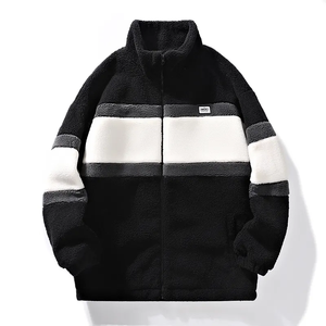 Sweat à capuche en sherpa <span class=keywords><strong>personnalisé</strong></span> pour <span class=keywords><strong>homme</strong></span>, <span class=keywords><strong>polaire</strong></span> d'agneau et coton épais, col montant, veste matelassée, vêtements d'hiver, veste pour <span class=keywords><strong>homme</strong></span>, vestes pour <span class=keywords><strong>homme</strong></span> - Product Image 2