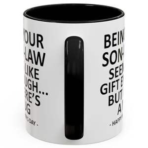 Taza <span class=keywords><strong>de</strong></span> Café Divertida con la Frase 'Ser tu suegro parece ser suficiente como regalo' para el Día <span class=keywords><strong>de</strong></span> la Madre, Regalos para la Suegra, Taza <span class=keywords><strong>de</strong></span> Cerámica <span class=keywords><strong>de</strong></span> 11 oz - Product Image 3