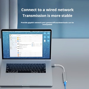 <strong>USB</strong> Type C to RJ45 Wired Network Card Super Speed <strong>USB</strong> 3.0 to <strong>Ethernet</strong> 1000Mbps <strong>Adapter</strong> for Macbo Laptop - Product Image 2