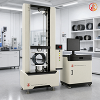 Machine d'essai de flexion de rigidité annulaire contrôlée par ordinateur, testeur de compression de tuyaux 50kN, équipement d'essai universel ISO 9969
