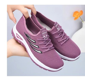 Nouvelles chaussures de course unisexes pour femmes, respirantes, en maille, légères, confortables, à semelle souple, à lacets, pour l'été - Product Image 6