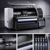 Imprimante UV DTF industrielle et laminateur tout-en-un pour la production professionnelle d'étiquettes 3D en cristal