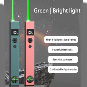 <span class=keywords><strong>Puntero</strong></span> Láser Verde con Linterna LED de 532nm, Alcance de 1000M, Brújula + Pantalla, Carga Tipo-C <span class=keywords><strong>para</strong></span> <span class=keywords><strong>Presentaciones</strong></span> Largas al Aire Libre - Product Image 4