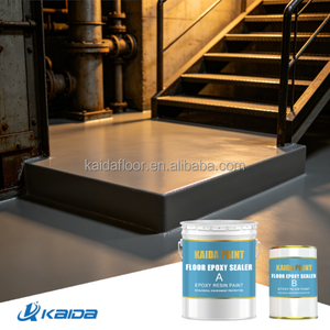 Peinture époxy pour sols sans solvant, bonne capacité de remplissage, revêtement époxy pour sols, idéal pour les coins et les escaliers. - Product Image 1