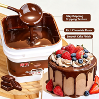 Pâte à tartiner au chocolat épaisse commerciale 1kg pour garniture de gâteaux, glaçage et enrobage de pain, ingrédient de décoration de pâtisserie, approvisionnement en vrac
