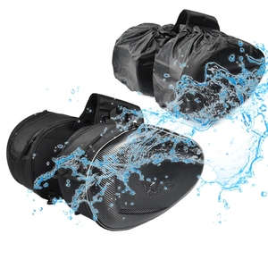 Accessoires de moto Sacoche latérale rigide Sacoche de selle Sacoche arrière de bagage avec housses de protection contre la pluie - Product Image 2