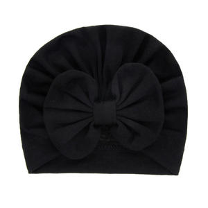 2024 nuovo bambino <span class=keywords><strong>neonato</strong></span> carino fiocco cappello in tinta unita bambino bambino ragazzo ragazza morbido cotone autunno cappelli di moda Hot design cappellini - Product Image 5