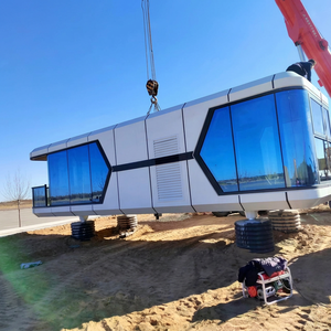 Capsule spatiale Apple Cabin pour l'hébergement touristique en B&B, mobile, entièrement décorée, structure en acier inoxydable, vue sur la mer - Product Image 1