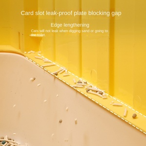 Bac à <span class=keywords><strong>litière</strong></span> pour <span class=keywords><strong>chat</strong></span> de type tiroir fermé de grand espace avec pelle Changement de sable facile sans mains sales Produit accessoire - Product Image 4