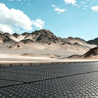 Tapis de protection de sol imperméable en UHMWPE/PE pour site d'entretien d'éoliennes, service de découpe sur mesure
