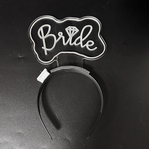 Nuovo LED da sposa fascia da addio al celibato forniture fasce luminose per la testa da donna - Product Image 6